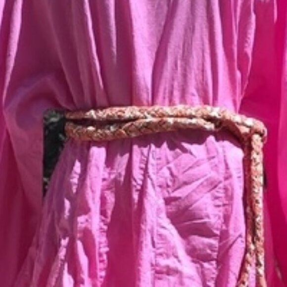 NEW $428 RHODE ELLA FLOWY MINI DRESS IN PRISM PINK SIZE S - Picture 4 of 8